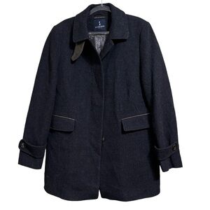 Schneiders Salzburg Sz 8 Dark Grey Black Wool tibetlamm Car Coat